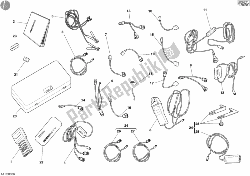 Todas las partes para Comprobar La Matesis Del Instrumento de Ducati Sport ST4 S ABS 996 2005